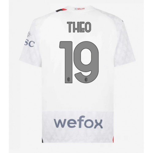 Maillot de foot AC Milan Theo Hernandez #19 Extérieur 2023-24 Manches Courte